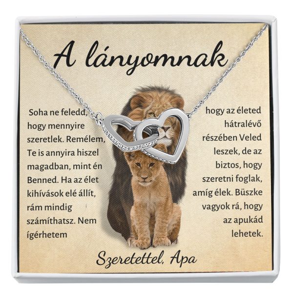 A lányomnak - Nyaklánc szívekkel Apa - imagine 2