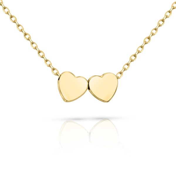 Cadou Absolvire Fete - Colier Gold Hearts Mandri - imagine 3