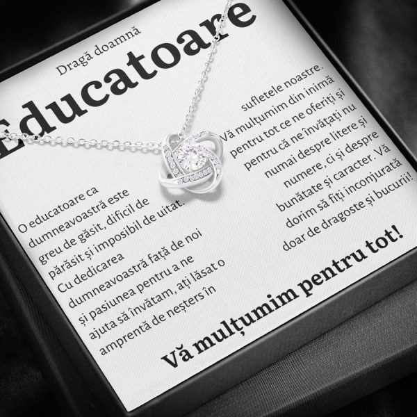 Cadou Educatoare - Colier Love Knot - imagine 3