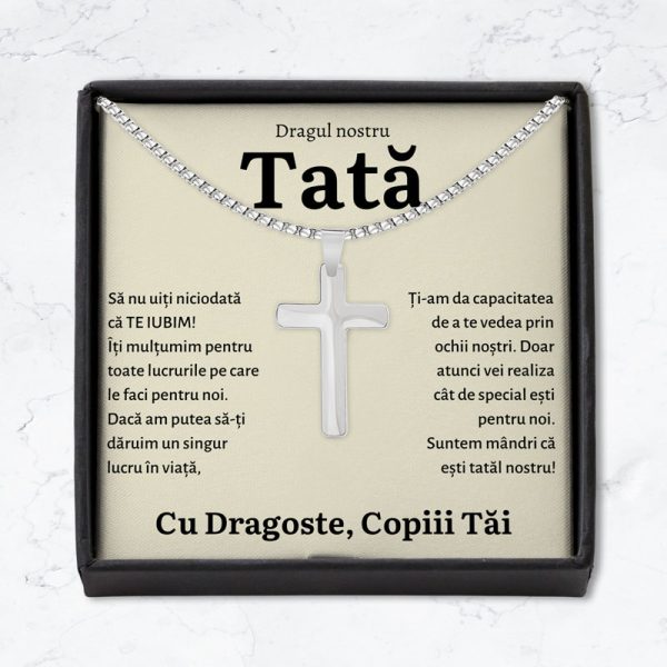 Cadou Tata - Colier Cruce Copii - imagine 2