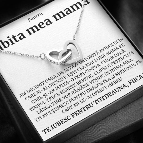 Cadou Iubita Mama - Colier Inimi Fiica - imagine 2