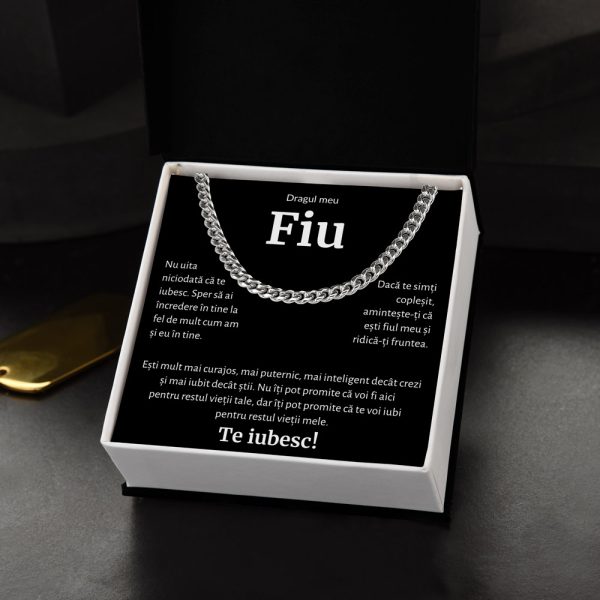 Cadou Fiu - Colier Eternal Link BLK - imagine 2