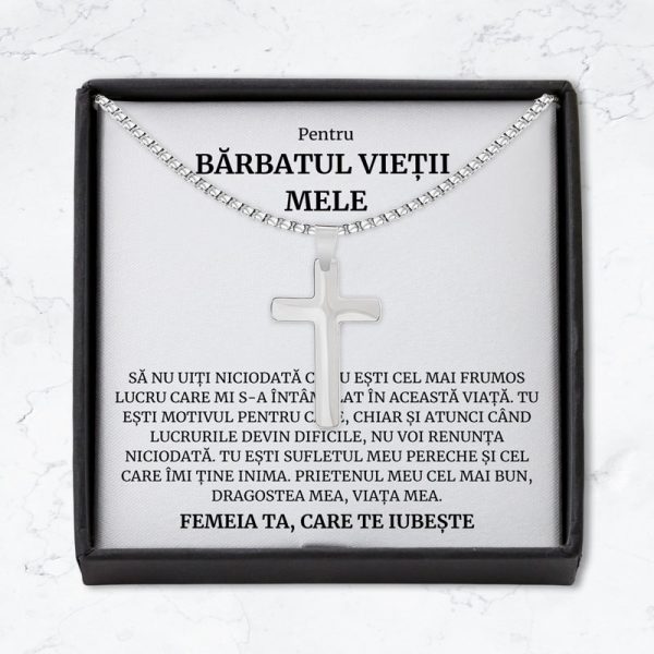 Cadou Barbatul Vietii - Colier Cruce - imagine 2