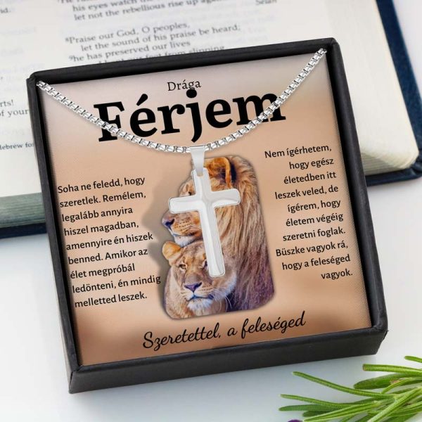 5C Ajándék Draga férjemnek – kereszt nyaklánc