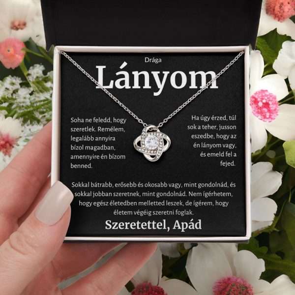 3K A Drága Lányomnak - Nyaklánc Apától Love Knot