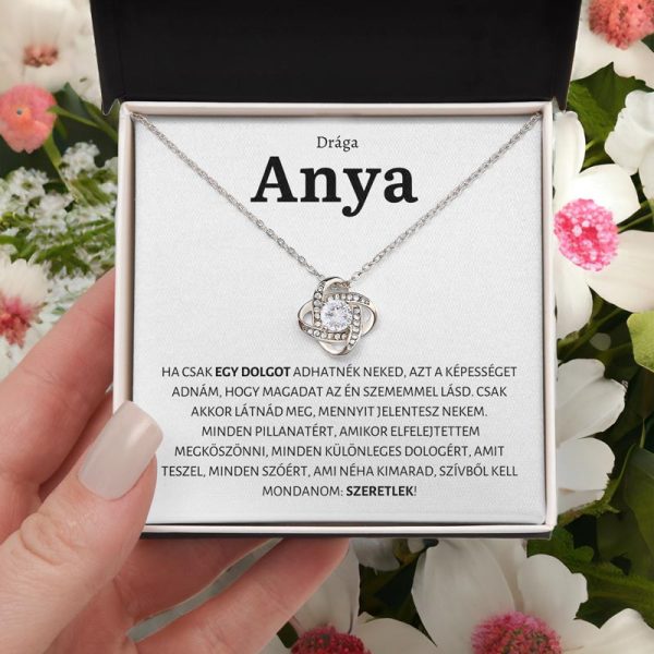 7K Ajándék Anyának – Love Knot nyaklánc - imagine 2