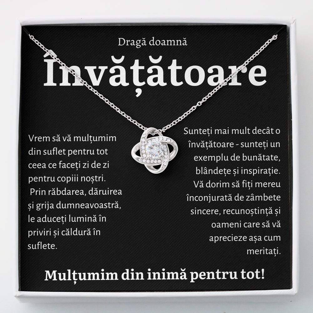 Cadou Invatatoare BLK - Colier Love Knot